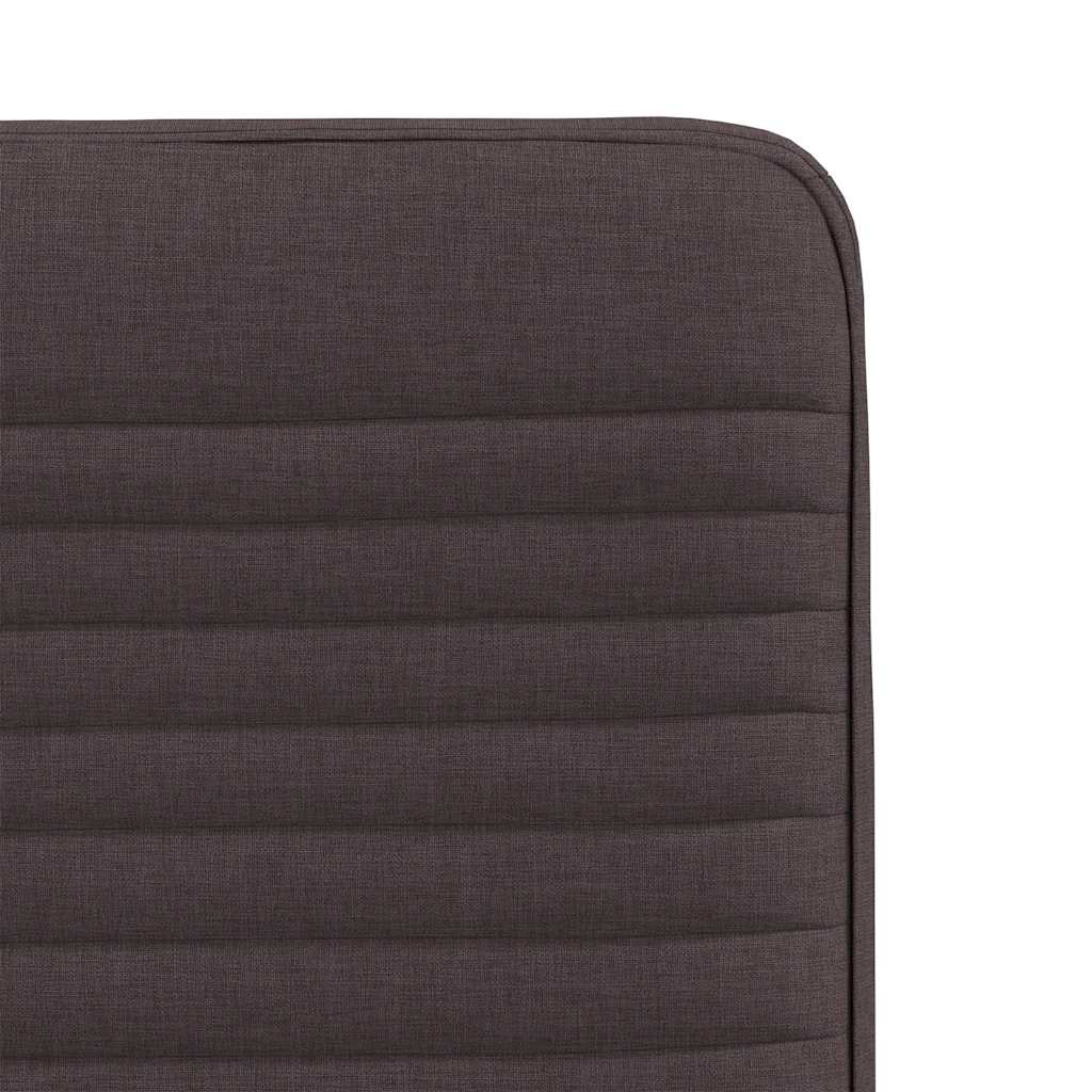 Chaises à manger lot de 6 marron foncé tissu - XIOS