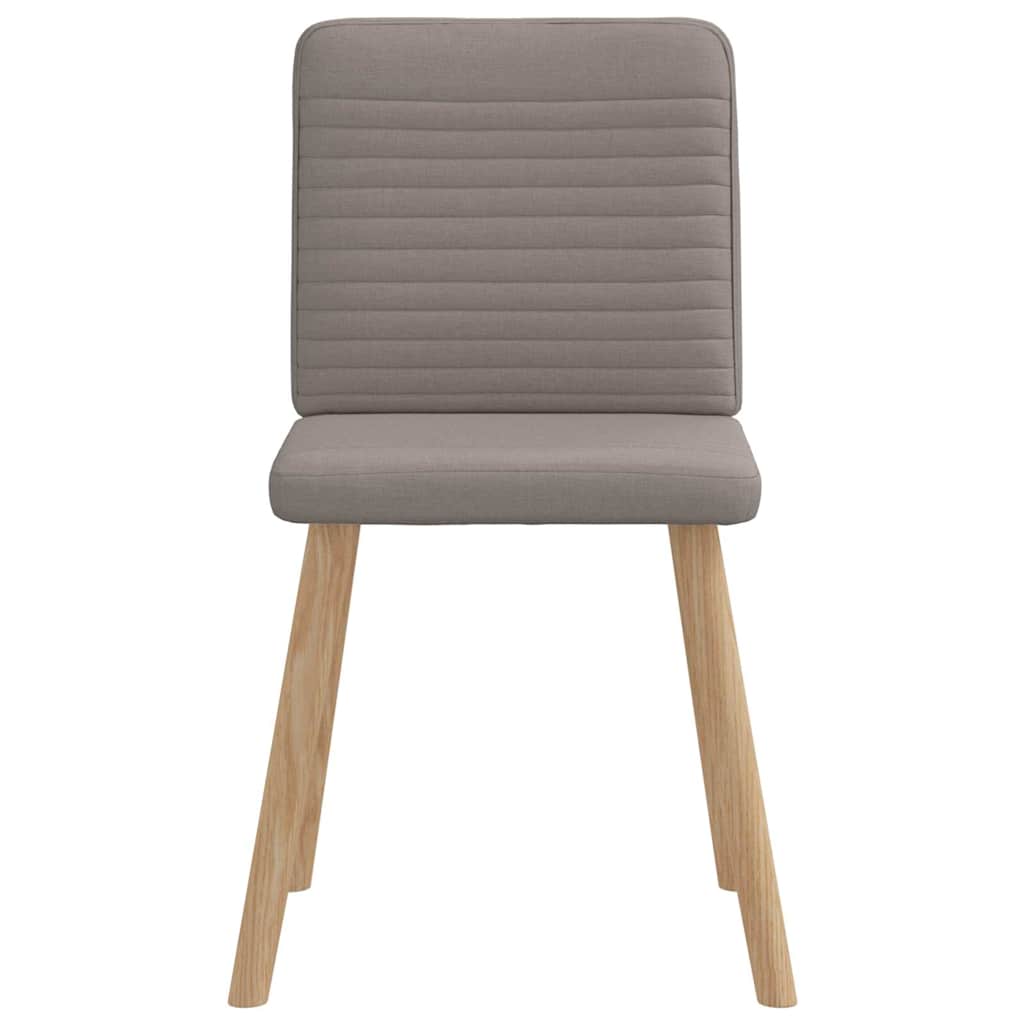 Chaises à manger lot de 6 taupe tissu - XIOS