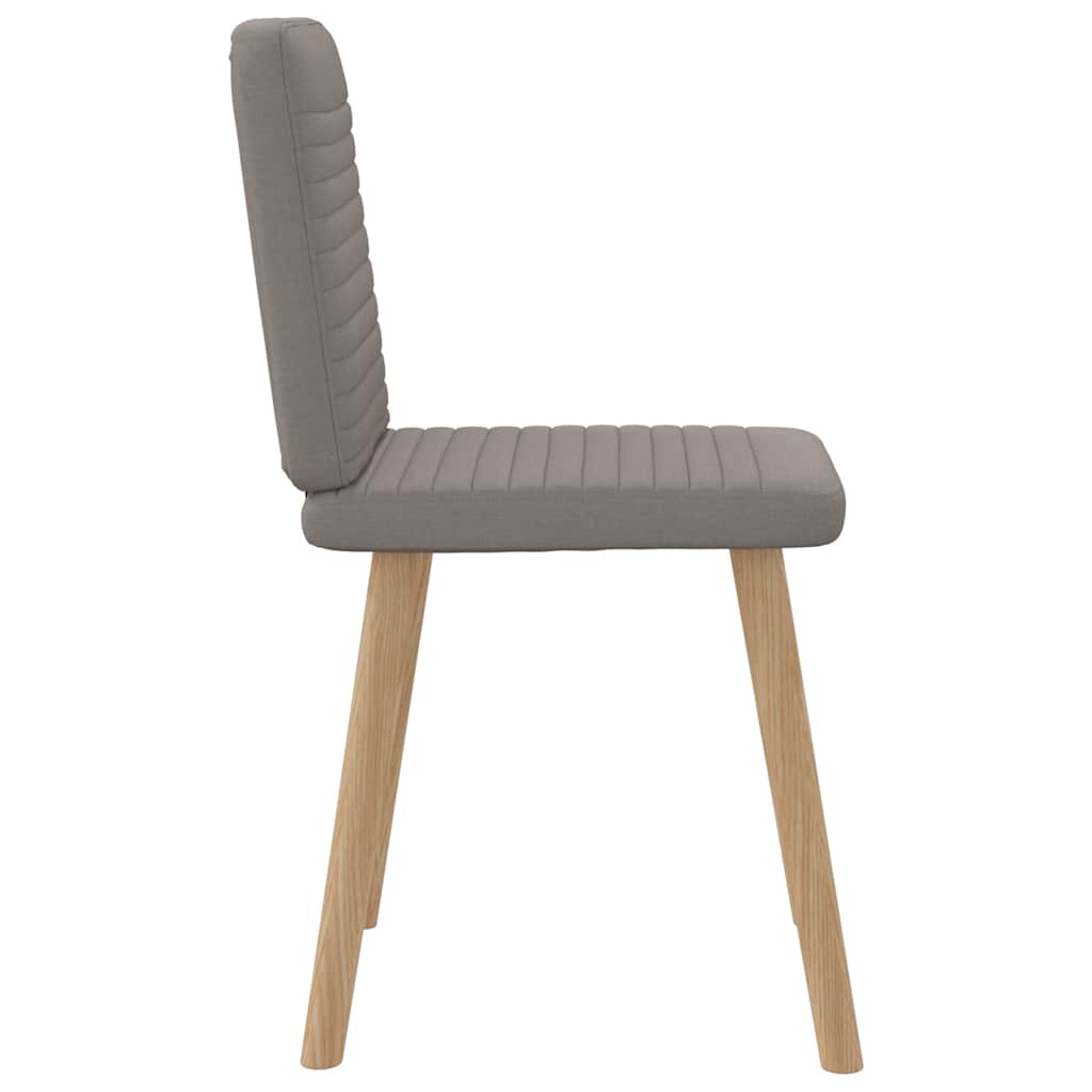 Chaises à manger lot de 6 taupe tissu - XIOS