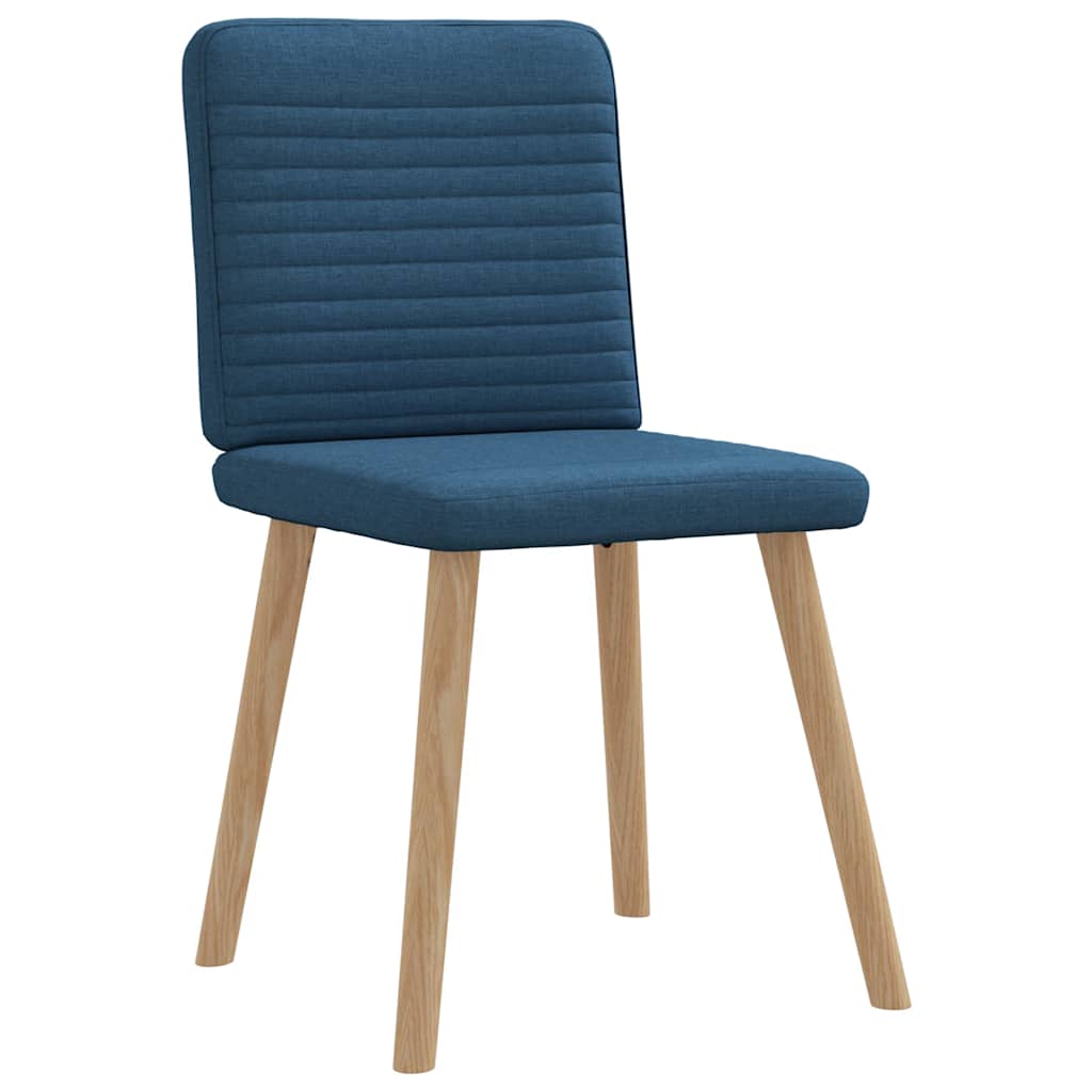 Chaises à manger lot de 6 bleu tissu - XIOS