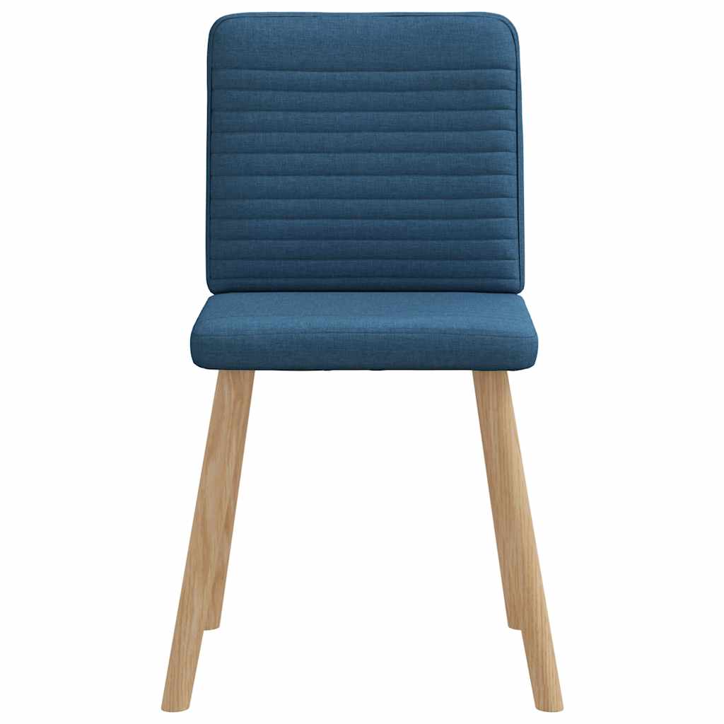 Chaises à manger lot de 6 bleu tissu - XIOS