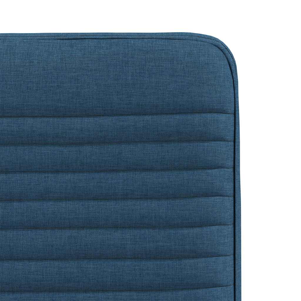 Chaises à manger lot de 6 bleu tissu - XIOS