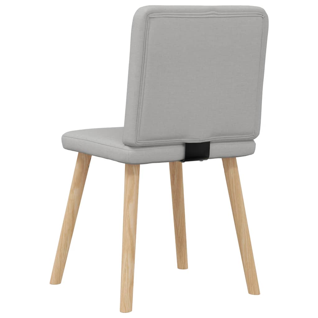 Chaises à manger lot de 6 gris nuage tissu - XIOS