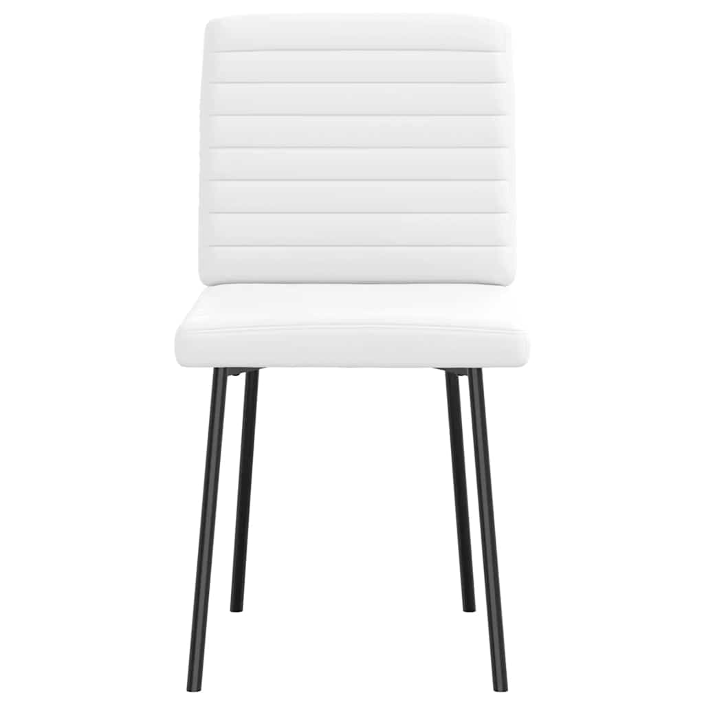 Chaises à manger lot de 6 blanc similicuir - XIOS
