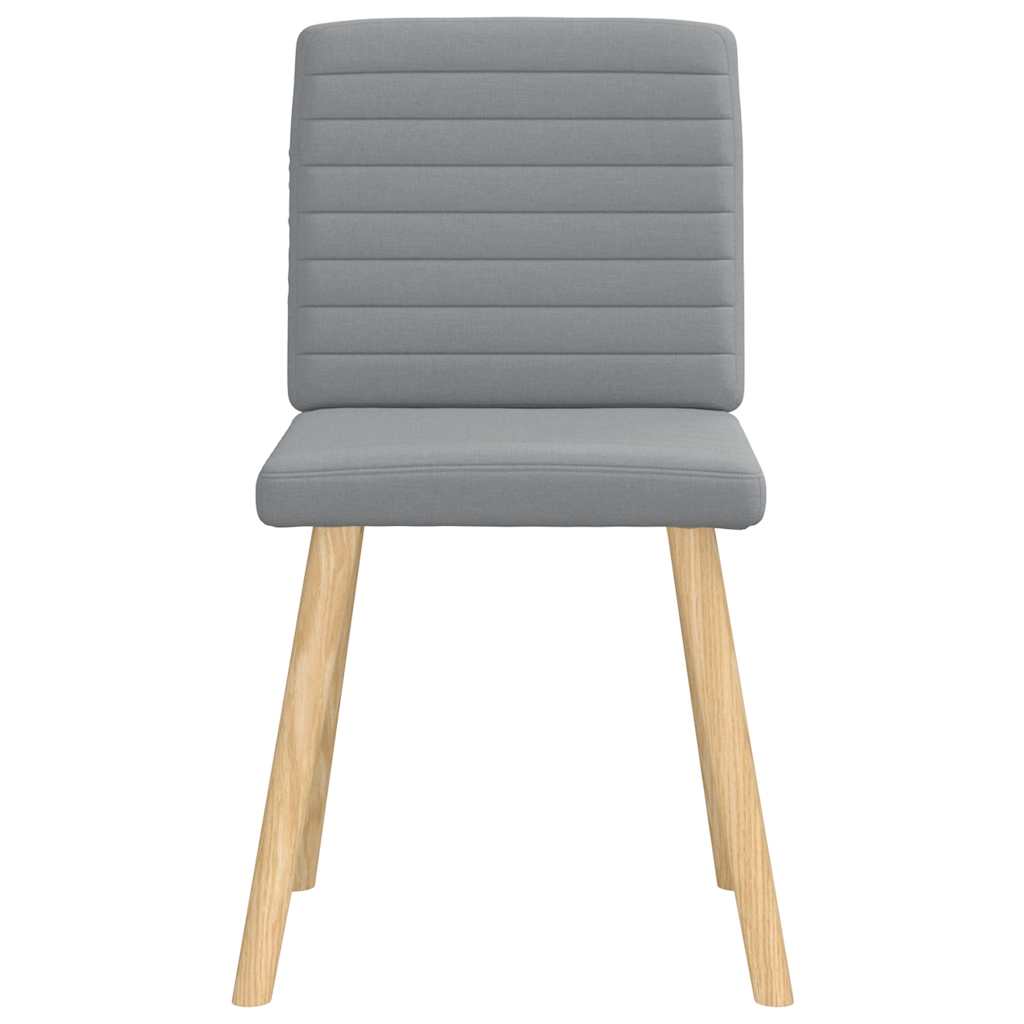 Chaises à manger lot de 6 gris clair tissu - XIOS