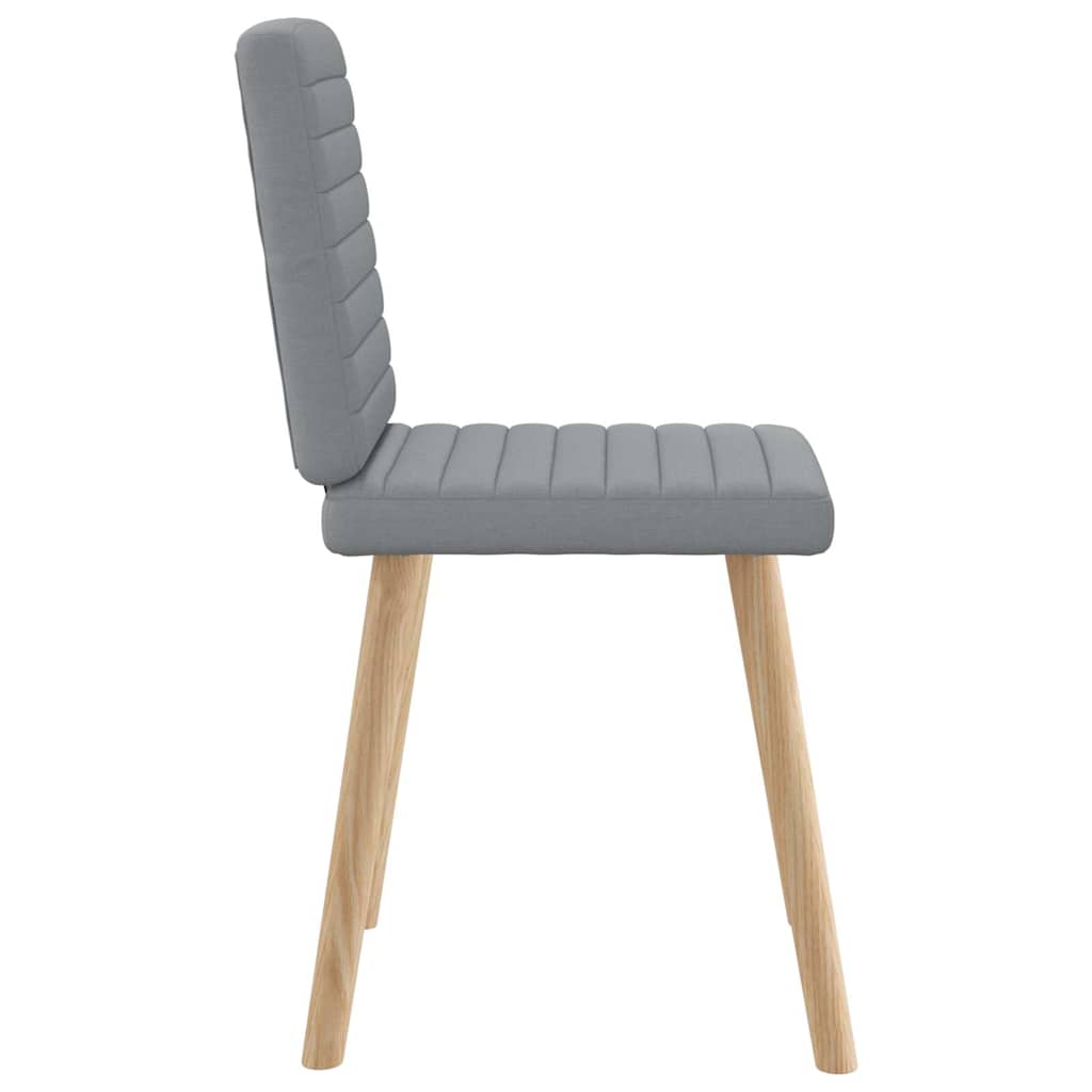 Chaises à manger lot de 6 gris clair tissu - XIOS