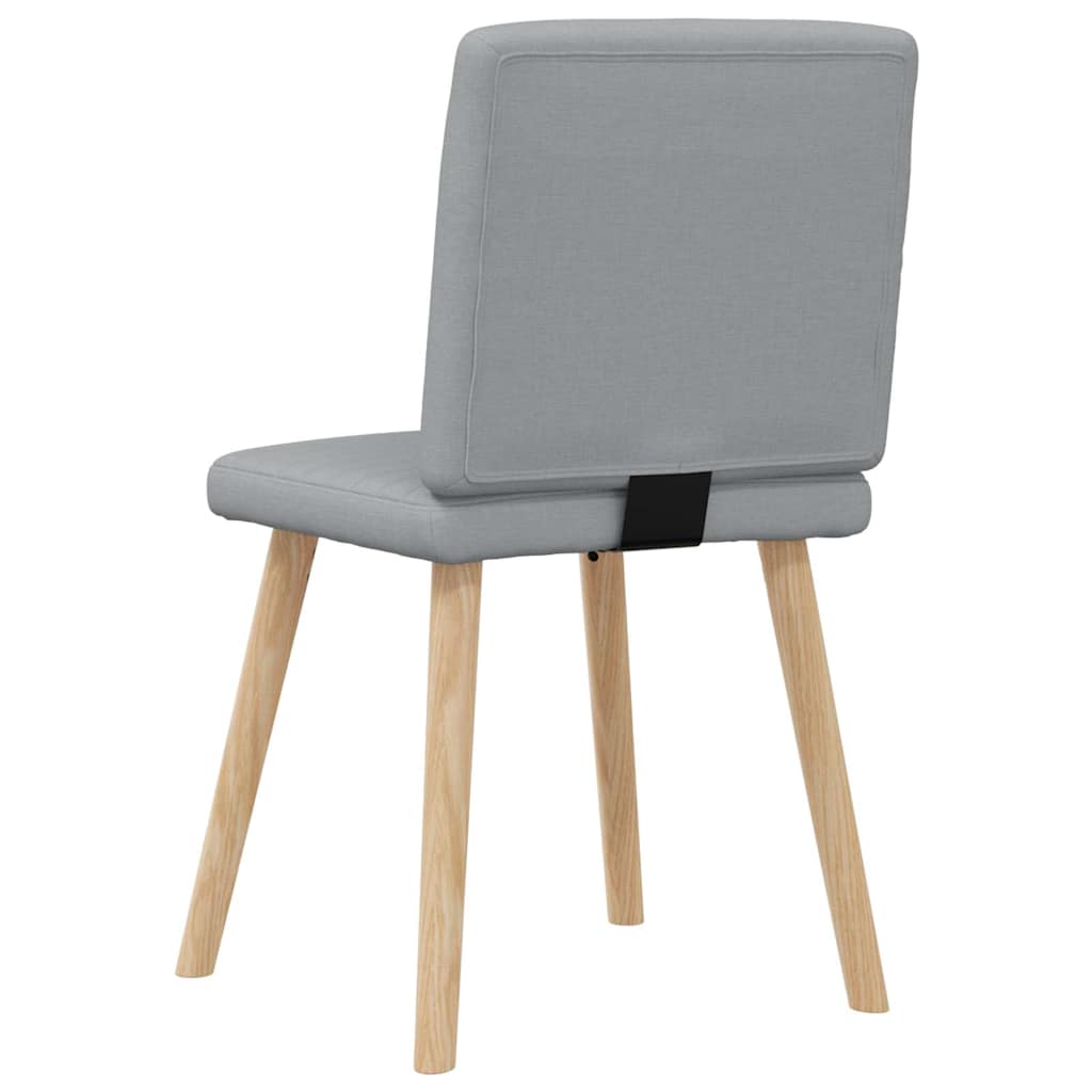 Chaises à manger lot de 6 gris clair tissu - XIOS