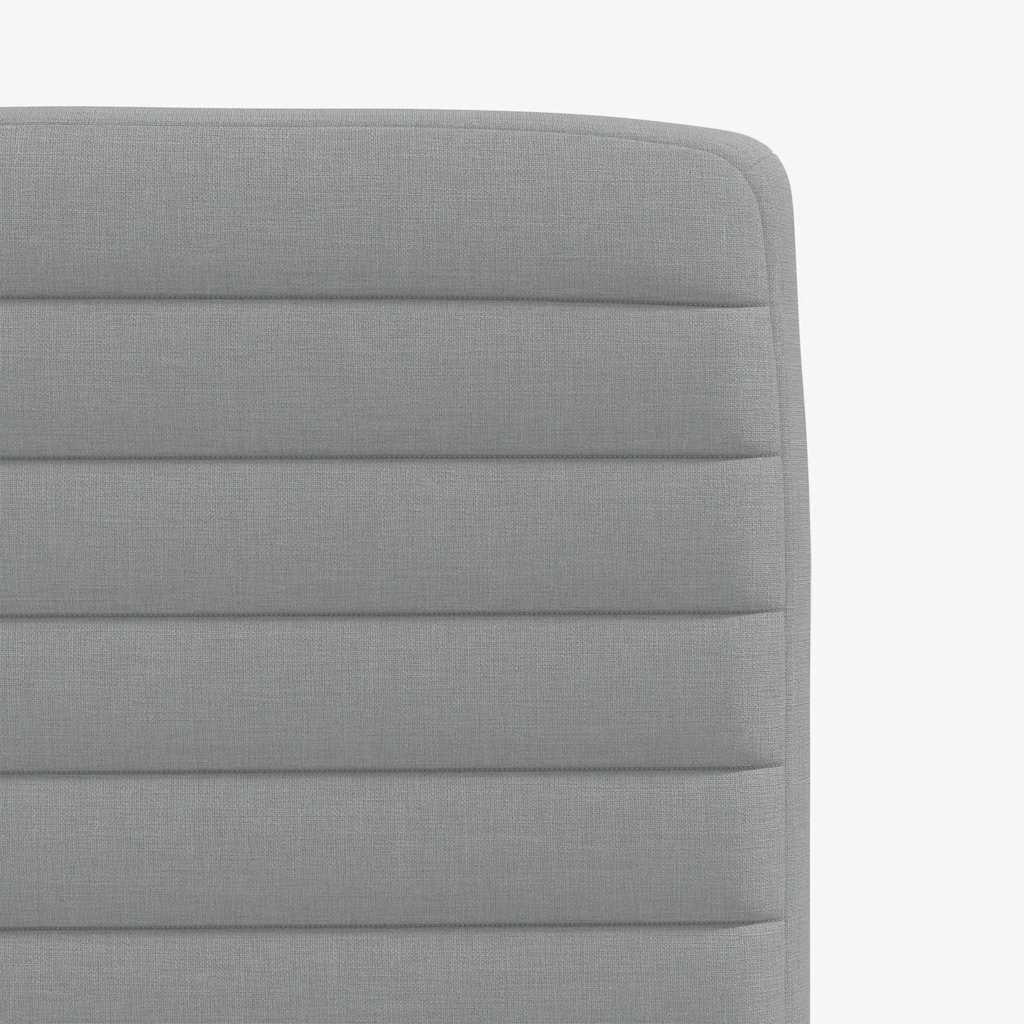 Chaises à manger lot de 6 gris clair tissu - XIOS
