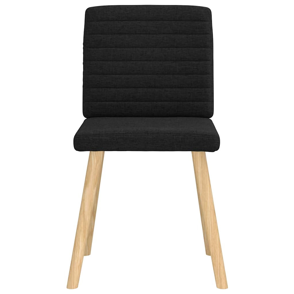 Chaises à manger lot de 6 noir tissu - XIOS