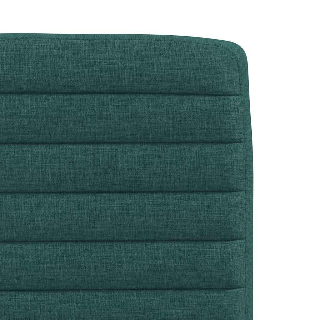 Chaises à manger lot de 6 vert foncé tissu - XIOS
