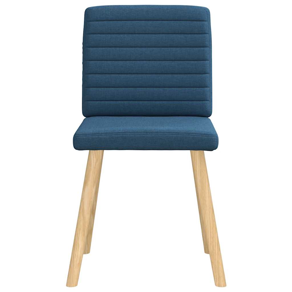 Chaises à manger lot de 6 bleu tissu - XIOS