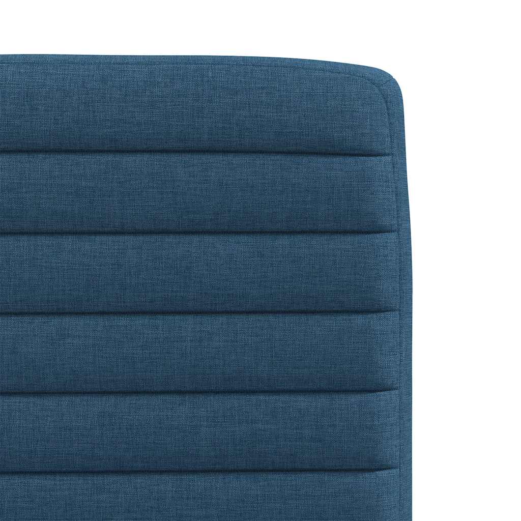 Chaises à manger lot de 6 bleu tissu - XIOS