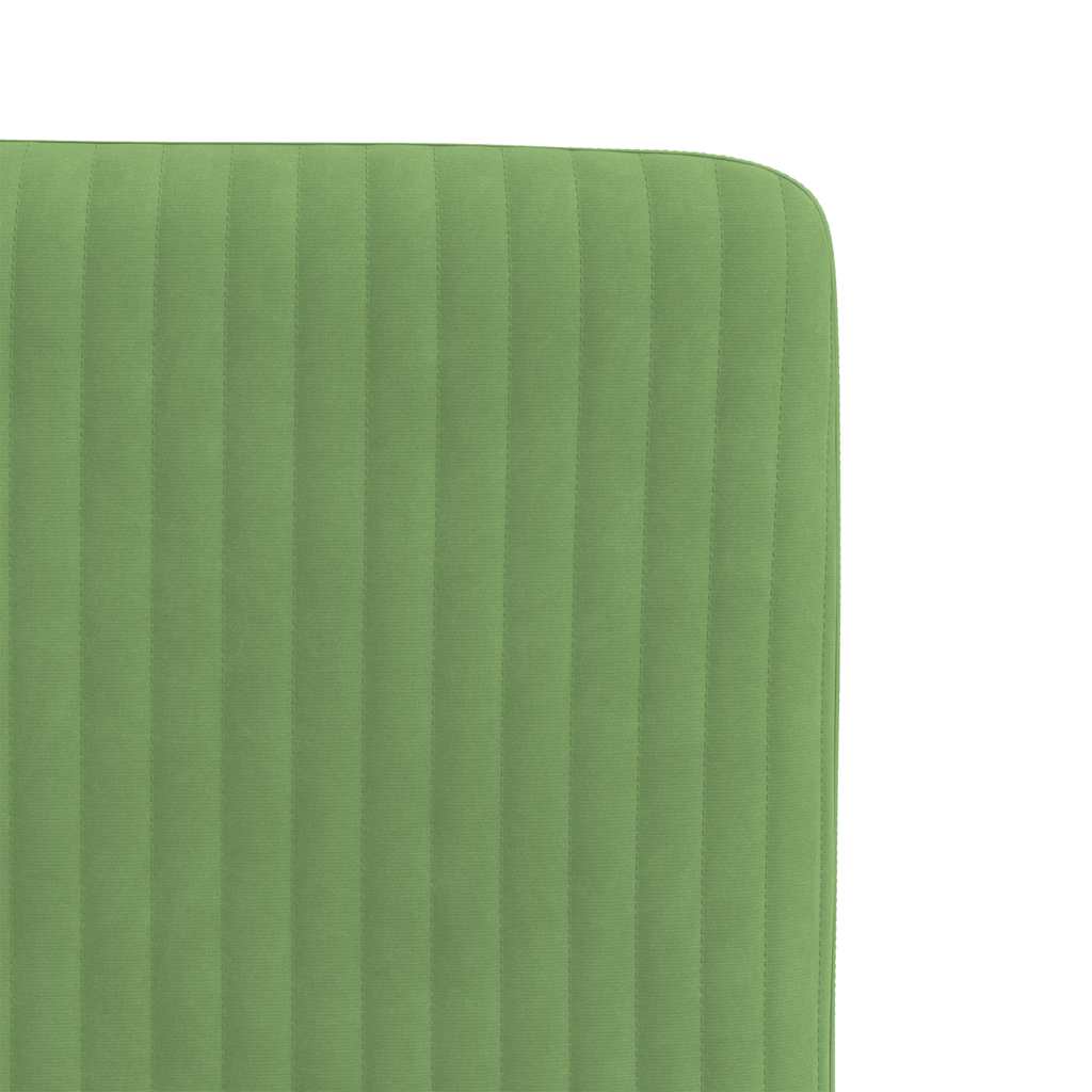 Chaises à manger lot de 6 vert clair velours - XIOS