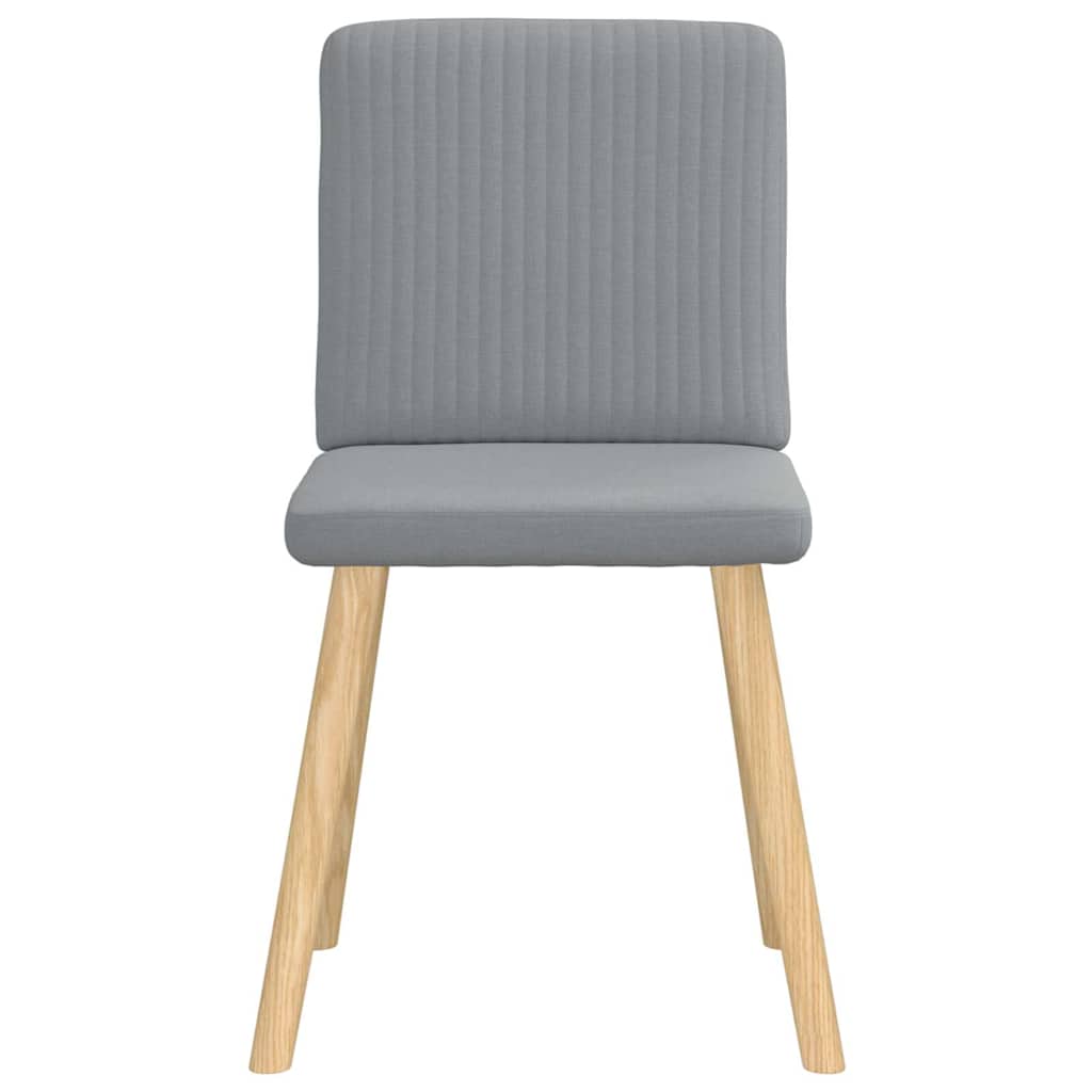 Chaises à manger lot de 6 gris clair tissu - XIOS