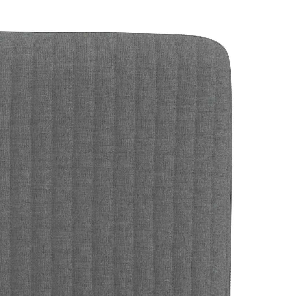 Chaises à manger lot de 6 gris foncé tissu
