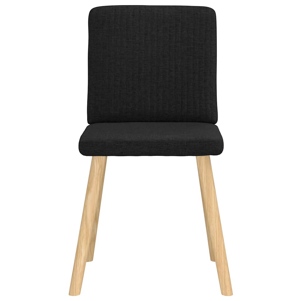 Chaises à manger lot de 6 noir tissu - XIOS