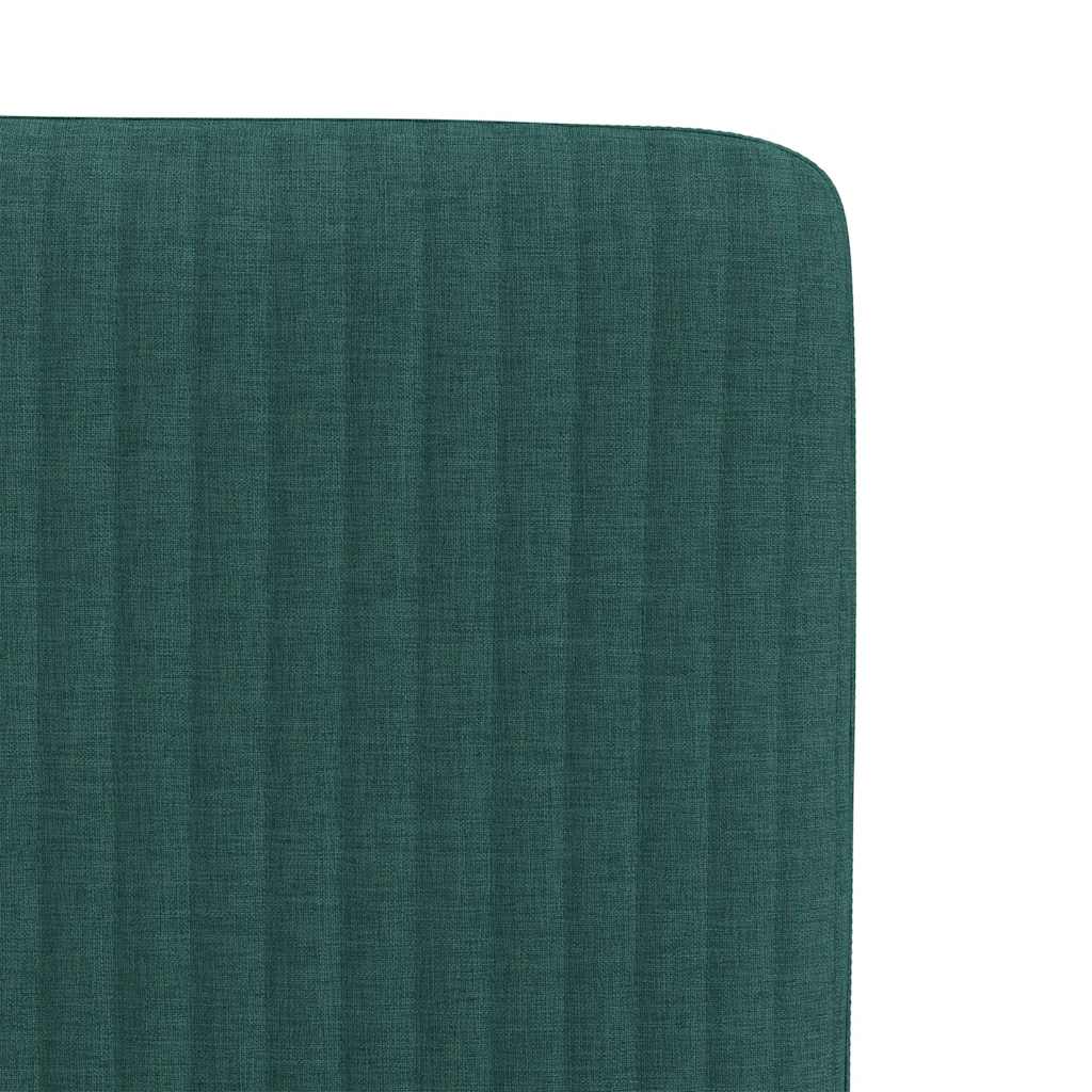 Chaises à manger lot de 6 vert foncé tissu - XIOS