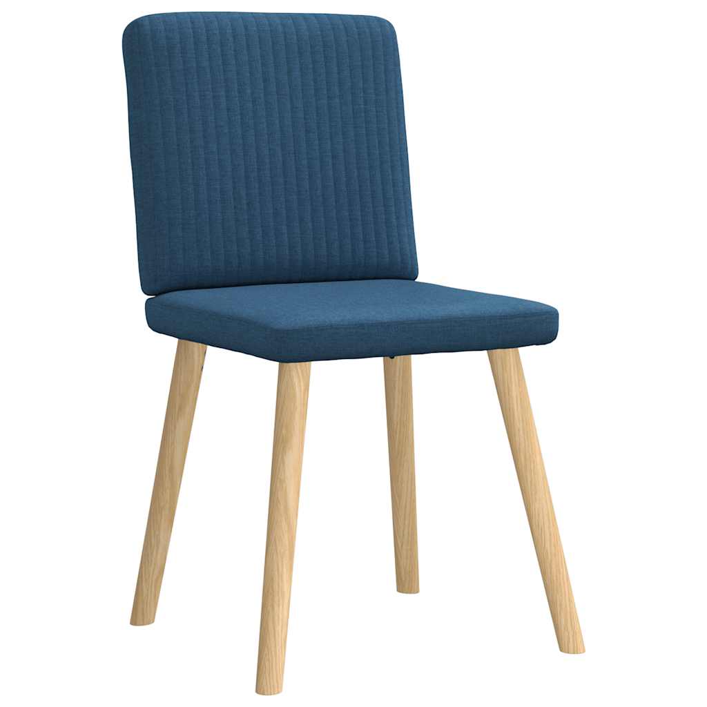 Chaises à manger lot de 6 bleu tissu - XIOS