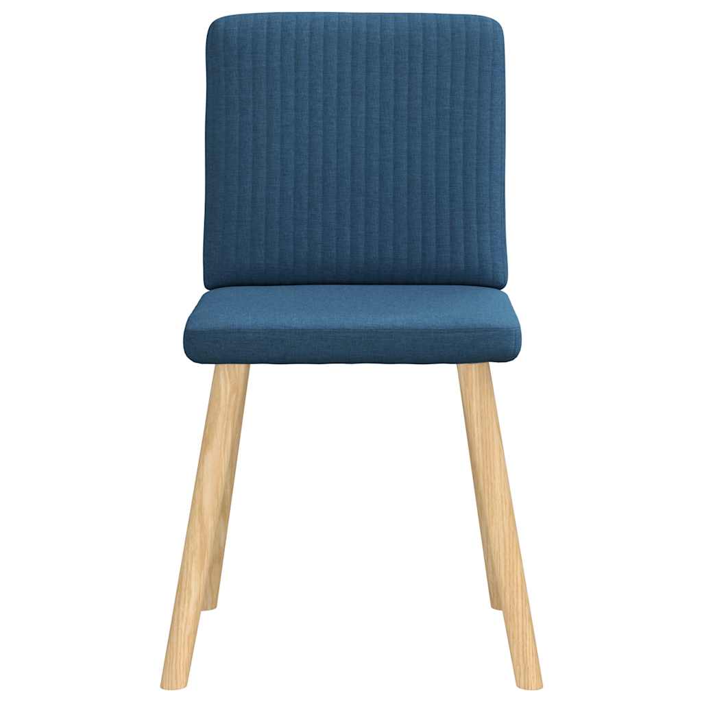 Chaises à manger lot de 6 bleu tissu - XIOS