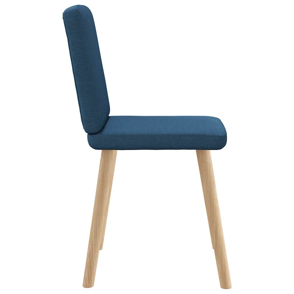 Chaises à manger lot de 6 bleu tissu - XIOS