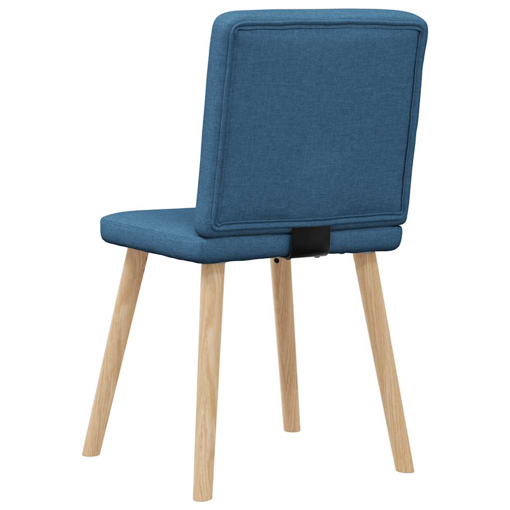 Chaises à manger lot de 6 bleu tissu - XIOS