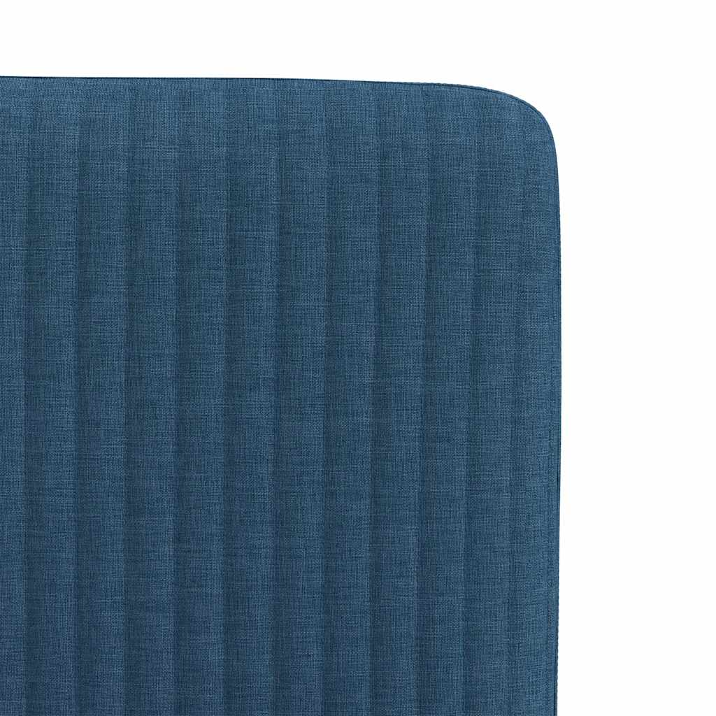 Chaises à manger lot de 6 bleu tissu - XIOS