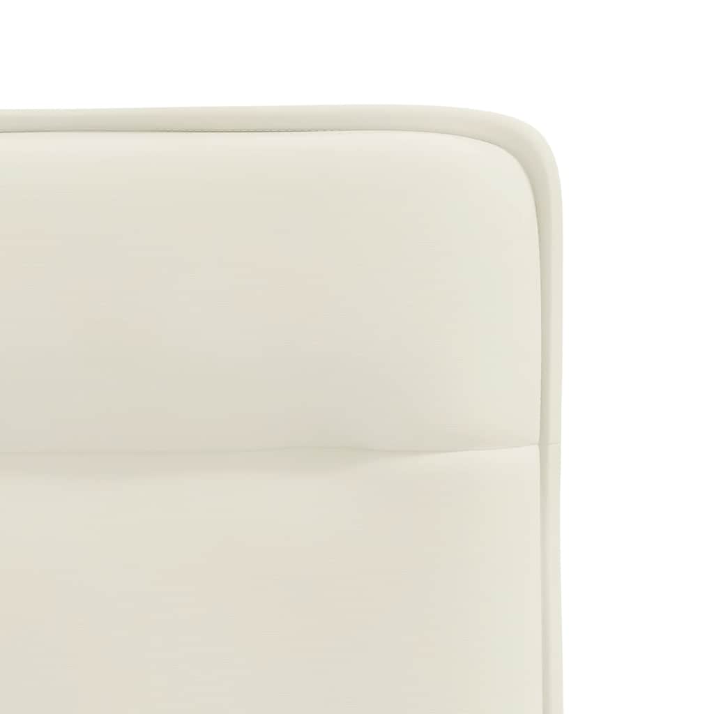 Chaises à manger lot de 6 crème velours - XIOS