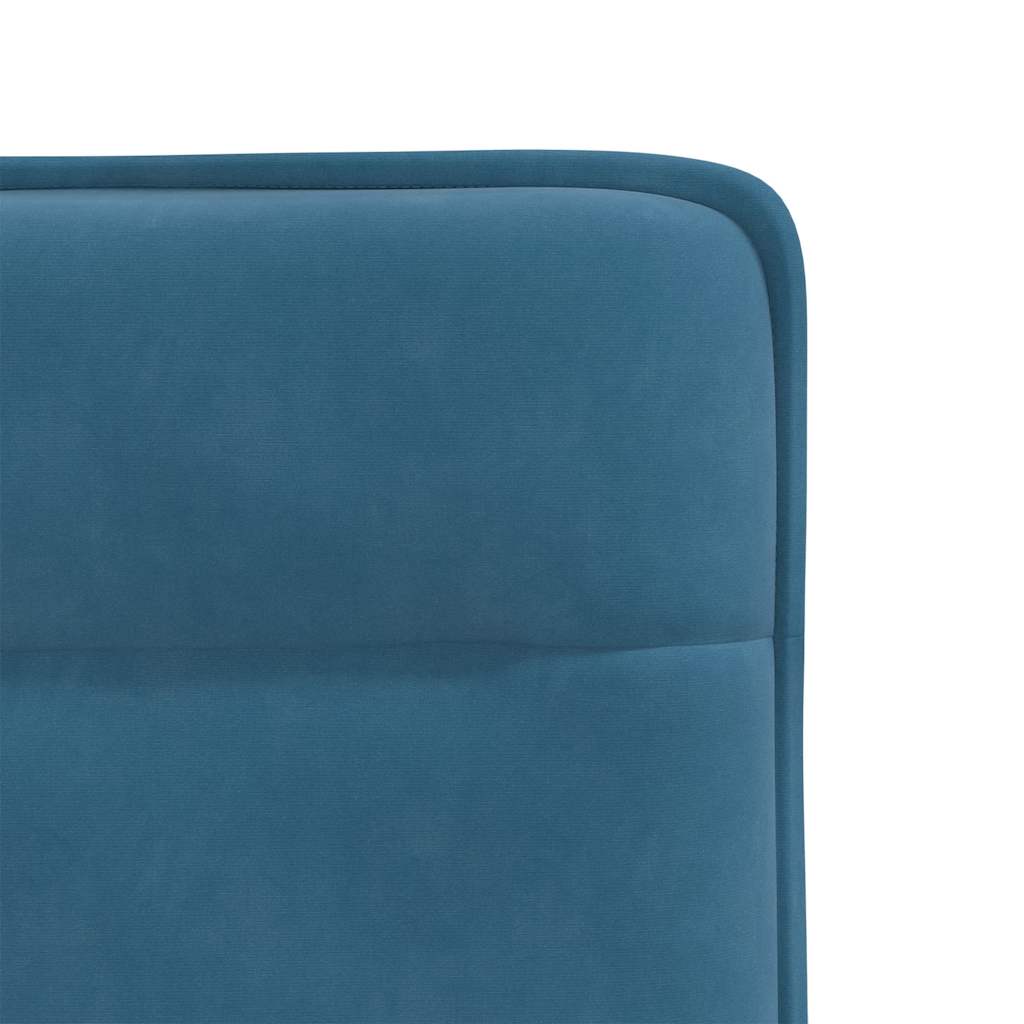 Chaises à manger lot de 6 bleu velours - XIOS