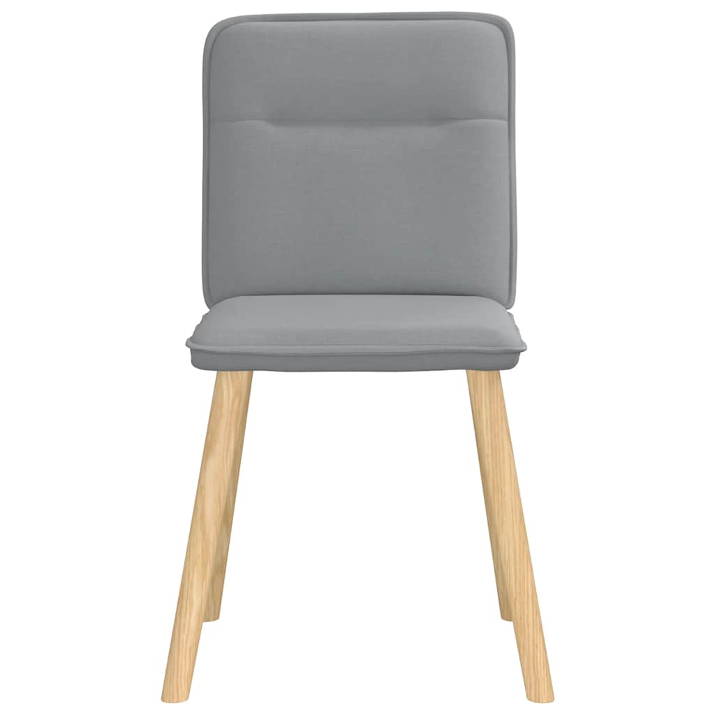 Chaises à manger lot de 6 gris clair tissu - XIOS