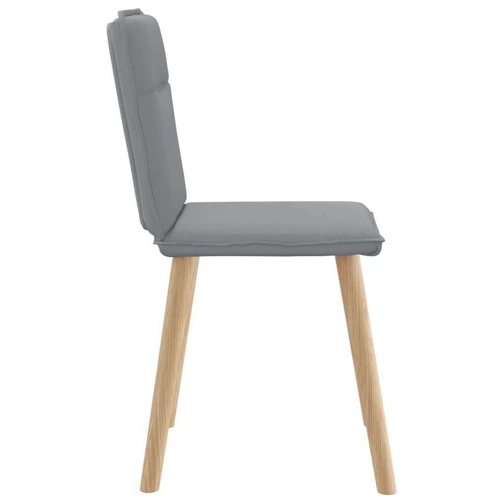 Chaises à manger lot de 6 gris clair tissu - XIOS