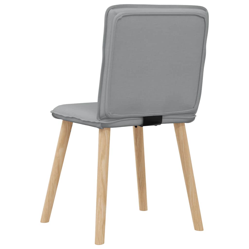 Chaises à manger lot de 6 gris clair tissu - XIOS