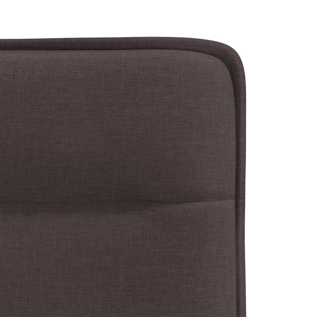 Chaises à manger lot de 6 marron foncé tissu - XIOS