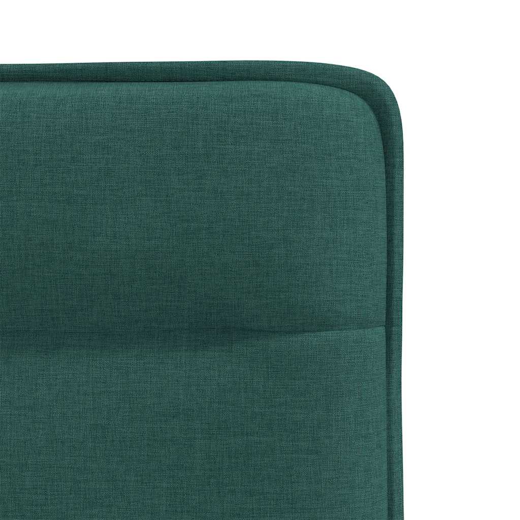 Chaises à manger lot de 6 vert foncé tissu - XIOS