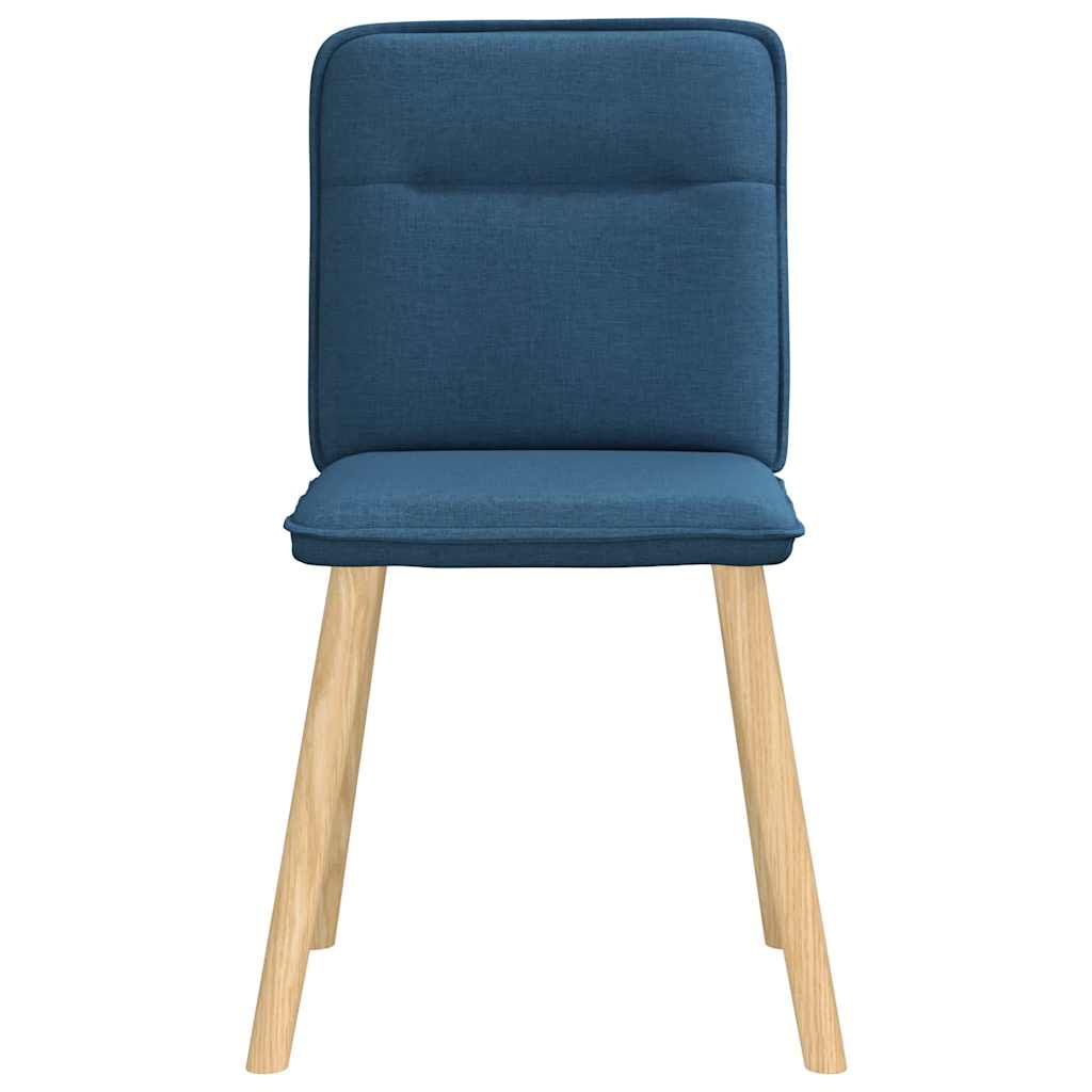 Chaises à manger lot de 6 bleu tissu - XIOS