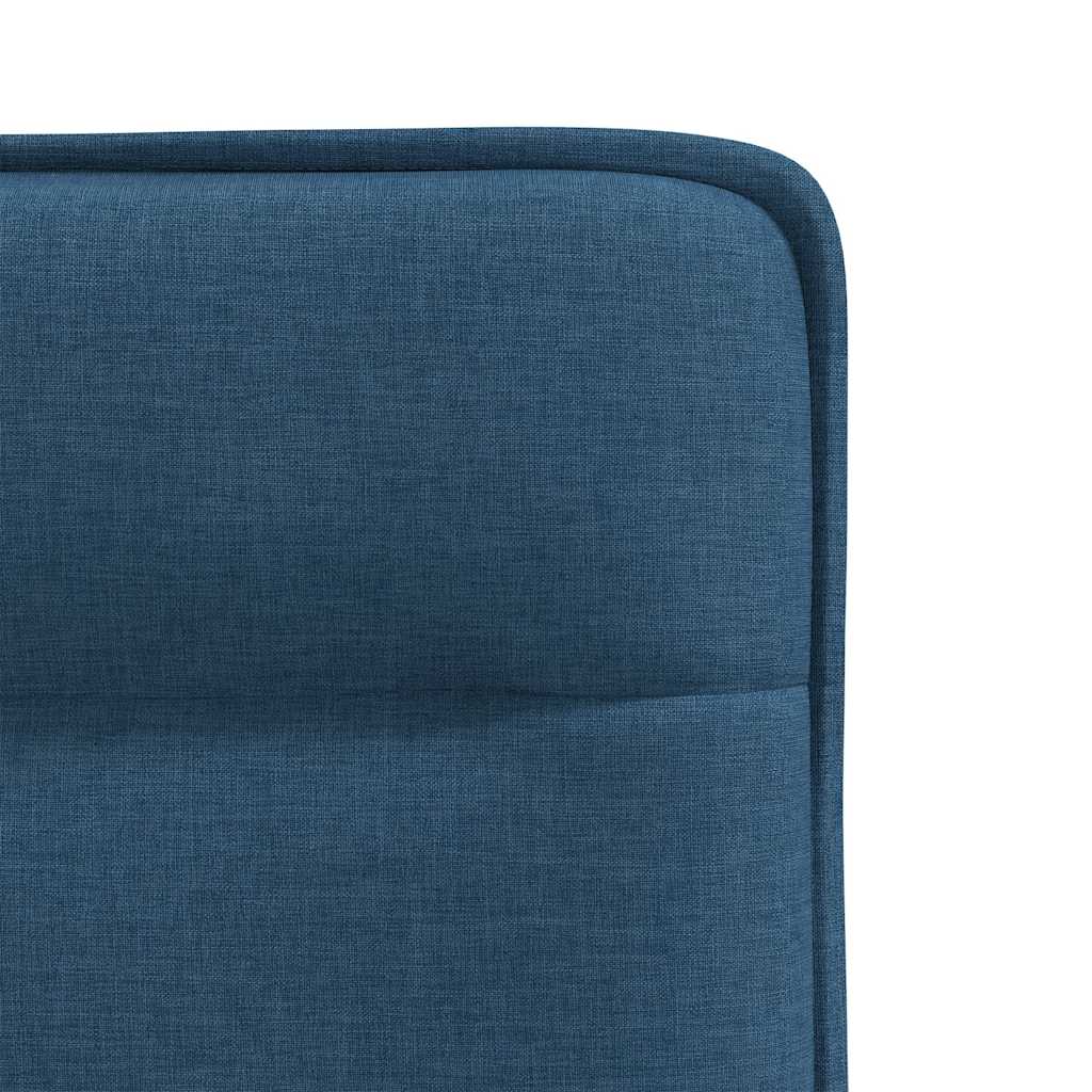 Chaises à manger lot de 6 bleu tissu - XIOS