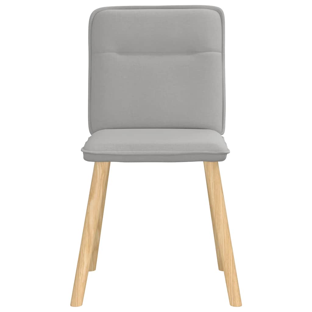 Chaises à manger lot de 6 gris nuage tissu - XIOS