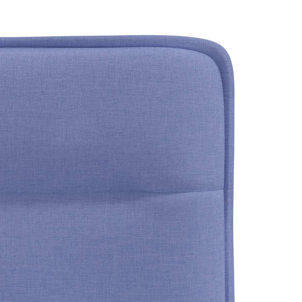 Chaises à manger lot de 6 bleu jean tissu - XIOS