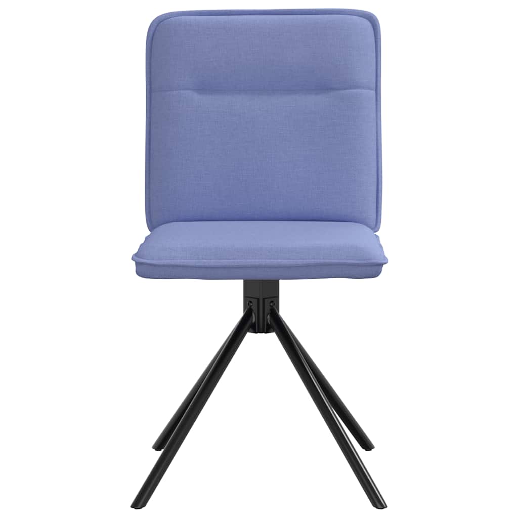 Chaises à manger lot de 6 bleu jean tissu - XIOS