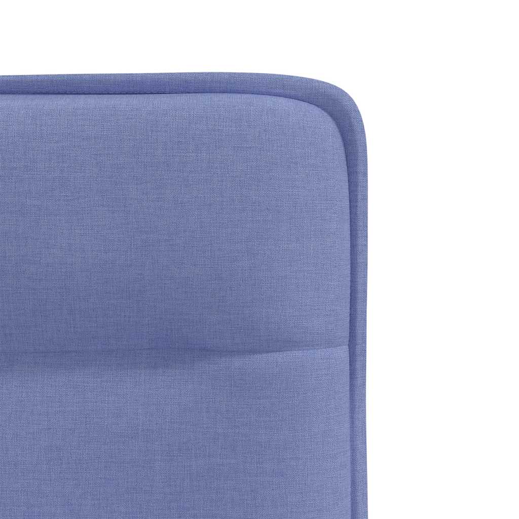 Chaises à manger lot de 6 bleu jean tissu - XIOS
