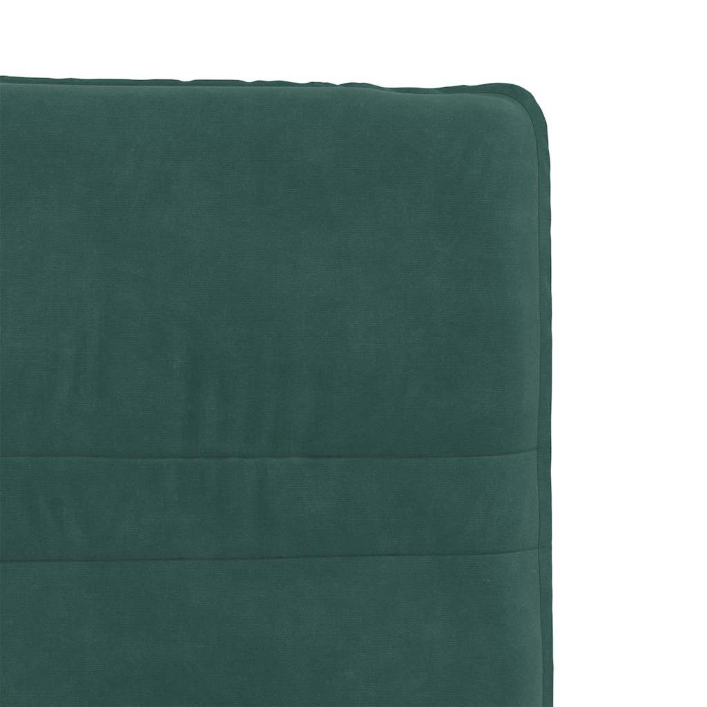 Chaises à manger lot de 6 vert foncé velours - XIOS