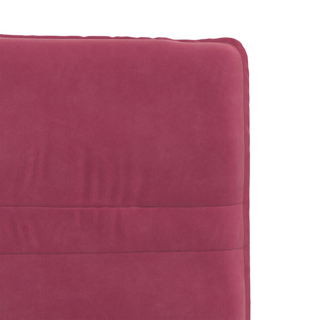 Chaises à manger lot de 6 rouge bordeaux velours Chaises de cuisine vidaXL