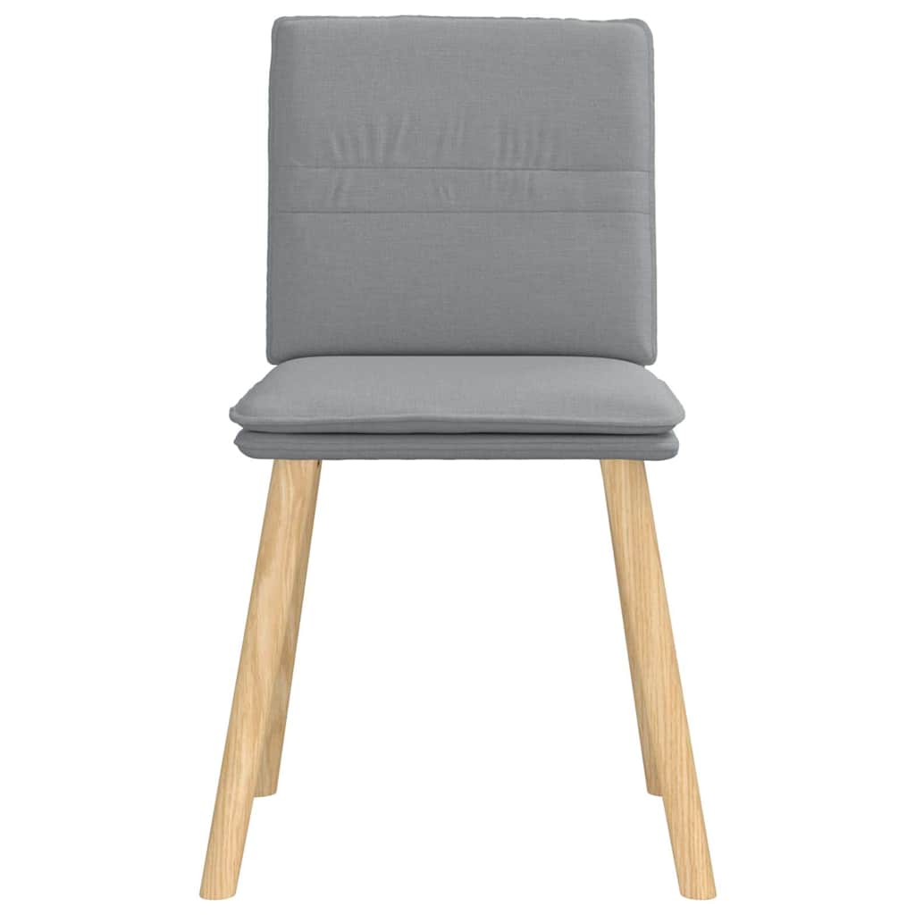 Chaises à manger lot de 6 gris clair tissu - XIOS
