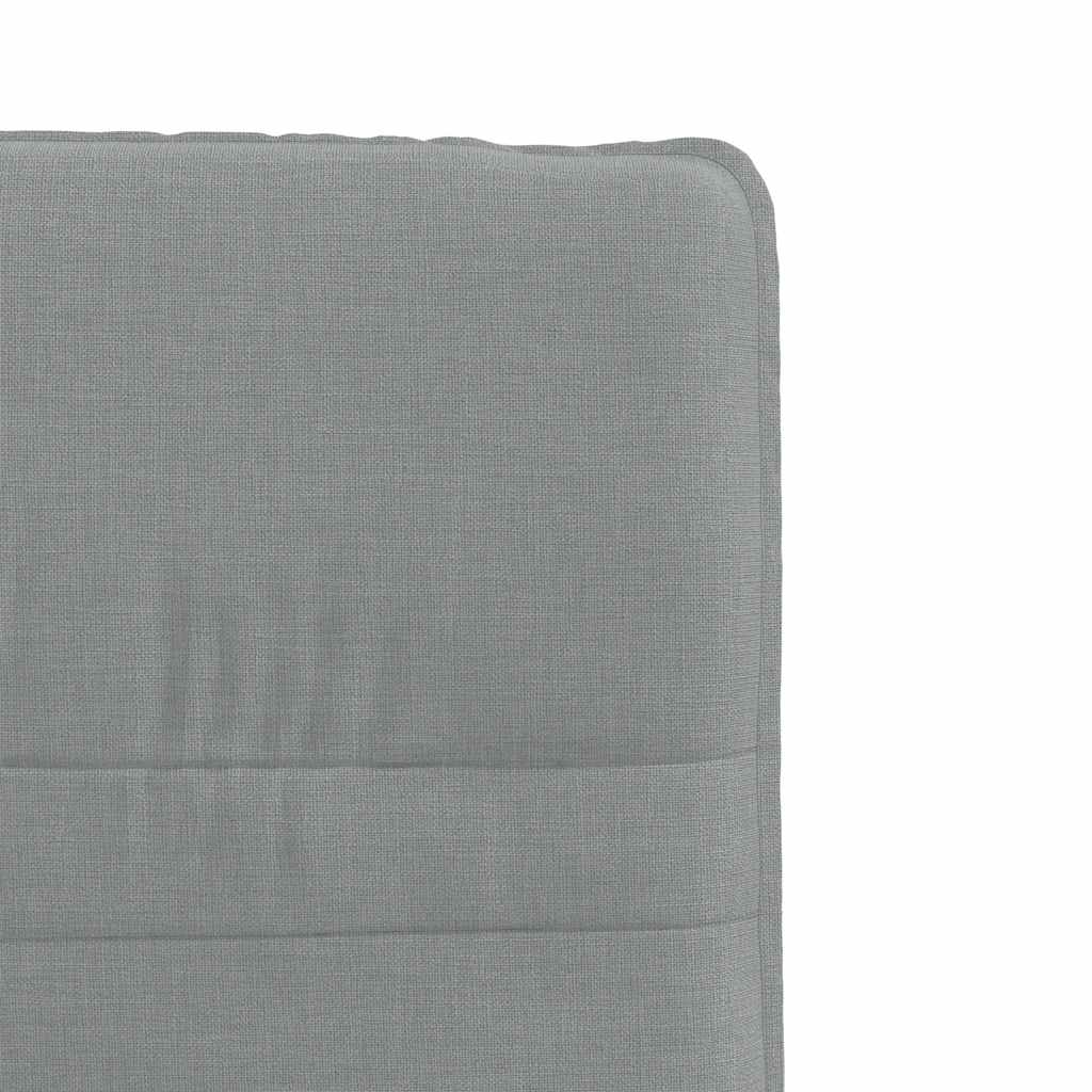 Chaises à manger lot de 6 gris clair tissu - XIOS