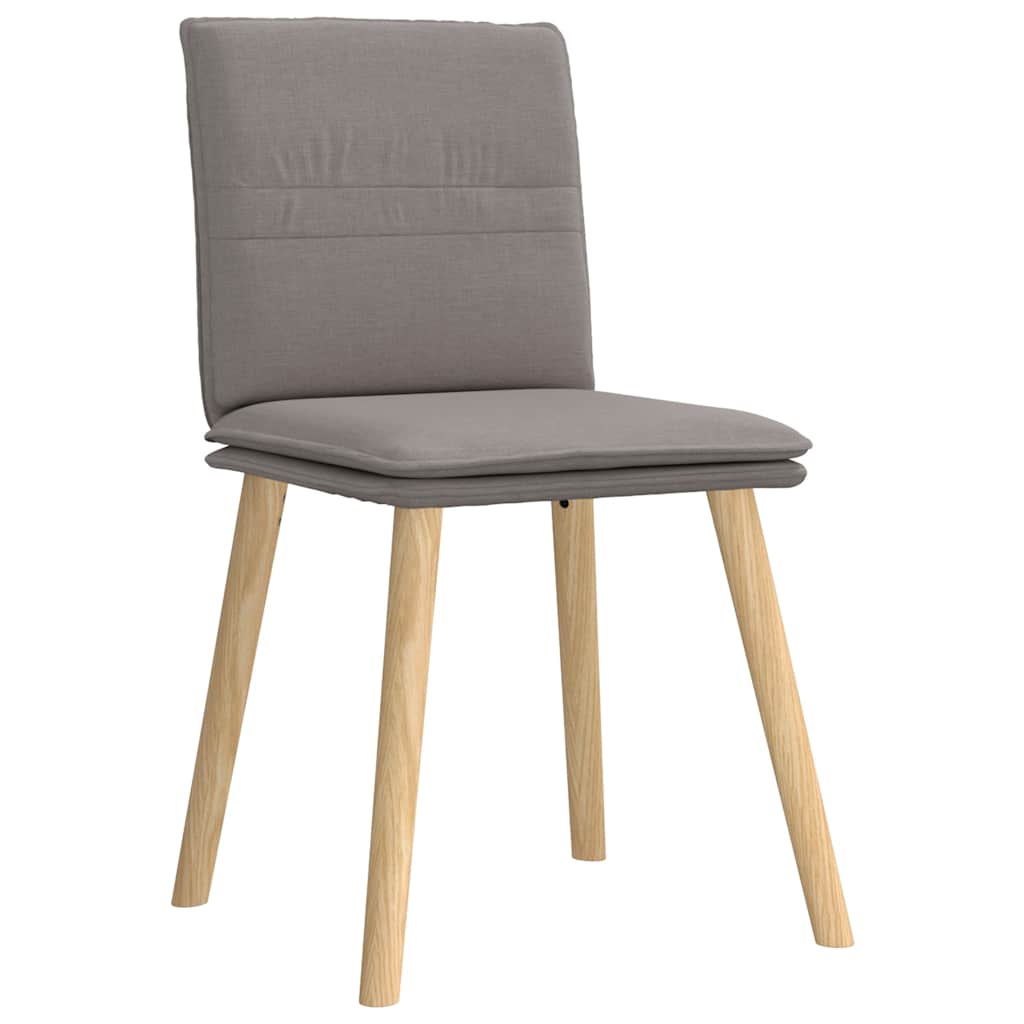 Chaises à manger lot de 6 taupe tissu - XIOS