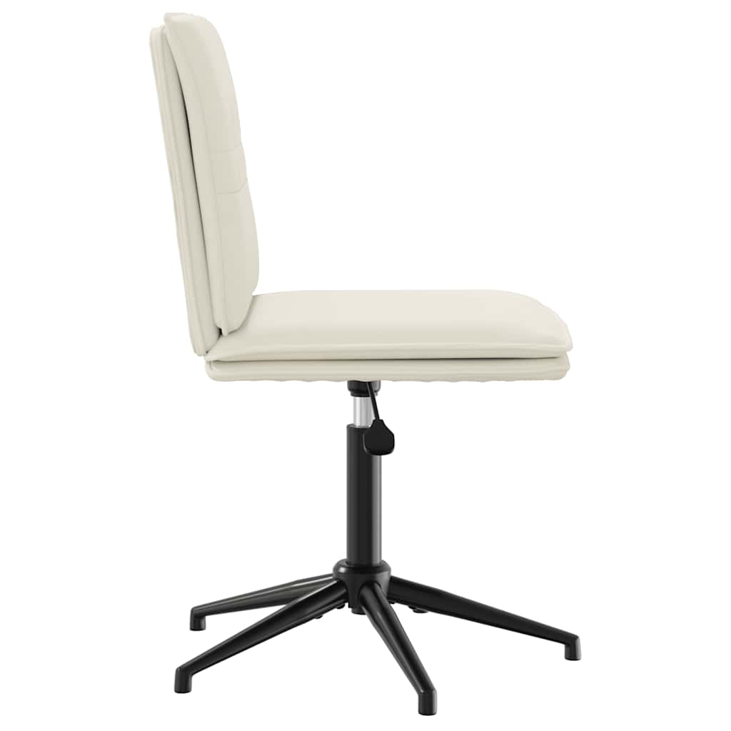Chaises à manger lot de 4 Crème Velours
