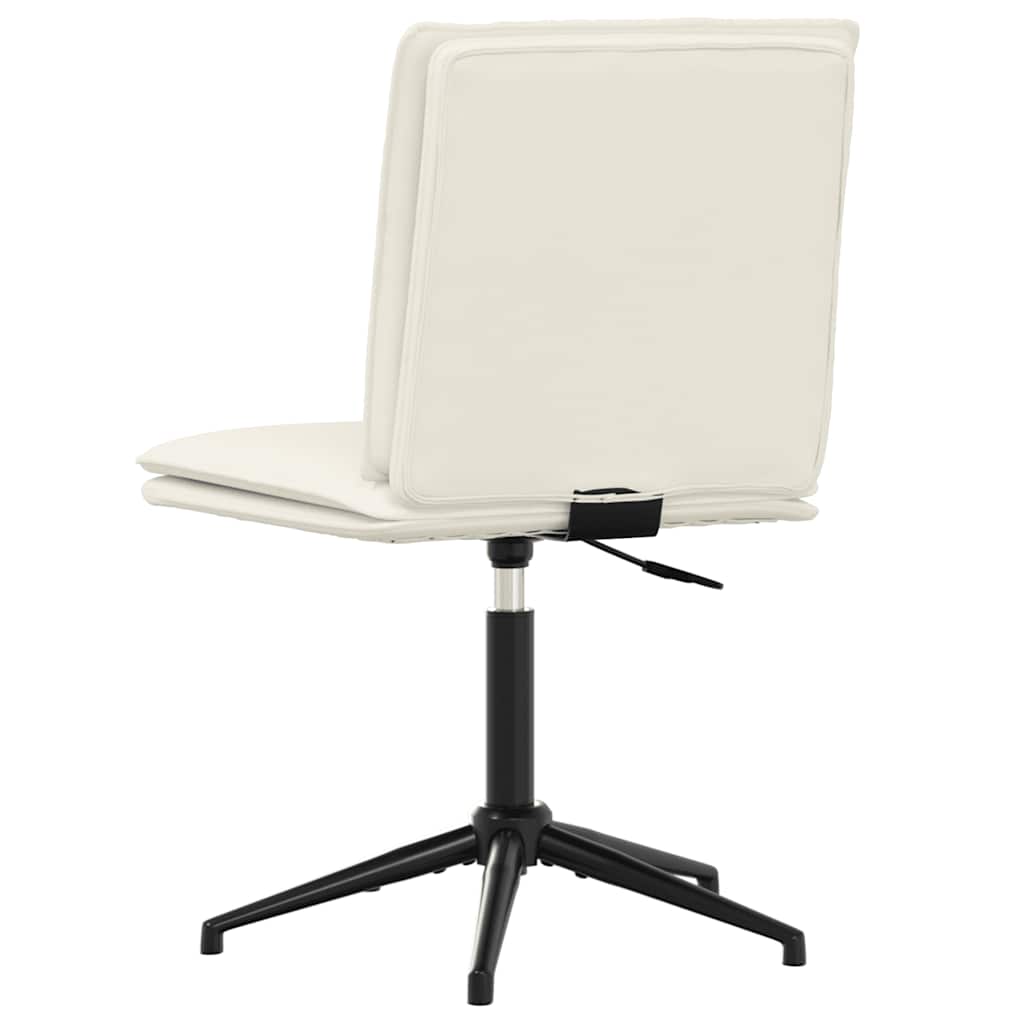 Chaises à manger lot de 4 Crème Velours
