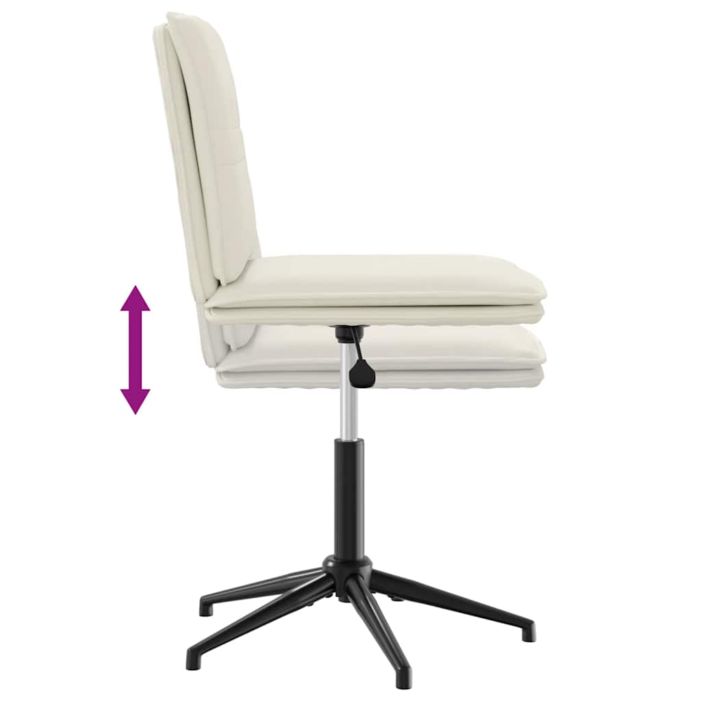 Chaises à manger lot de 4 Crème Velours