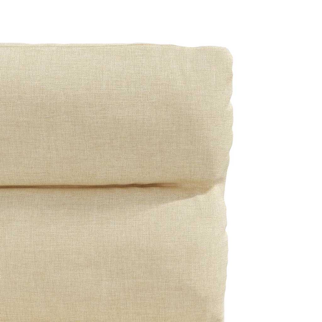 Chaises à manger lot de 6 crème tissu - XIOS