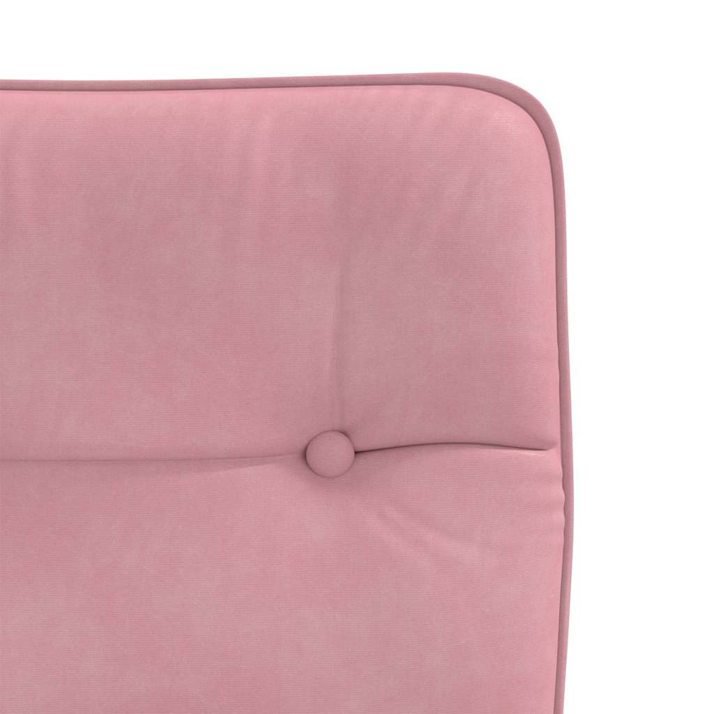 Chaises à manger lot de 6 rose velours - XIOS