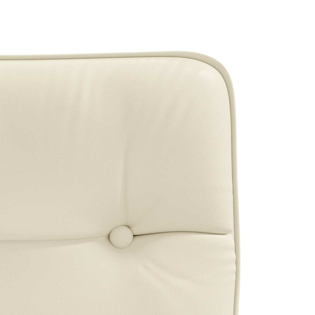 Chaises à manger lot de 4 crème similicuir - XIOS